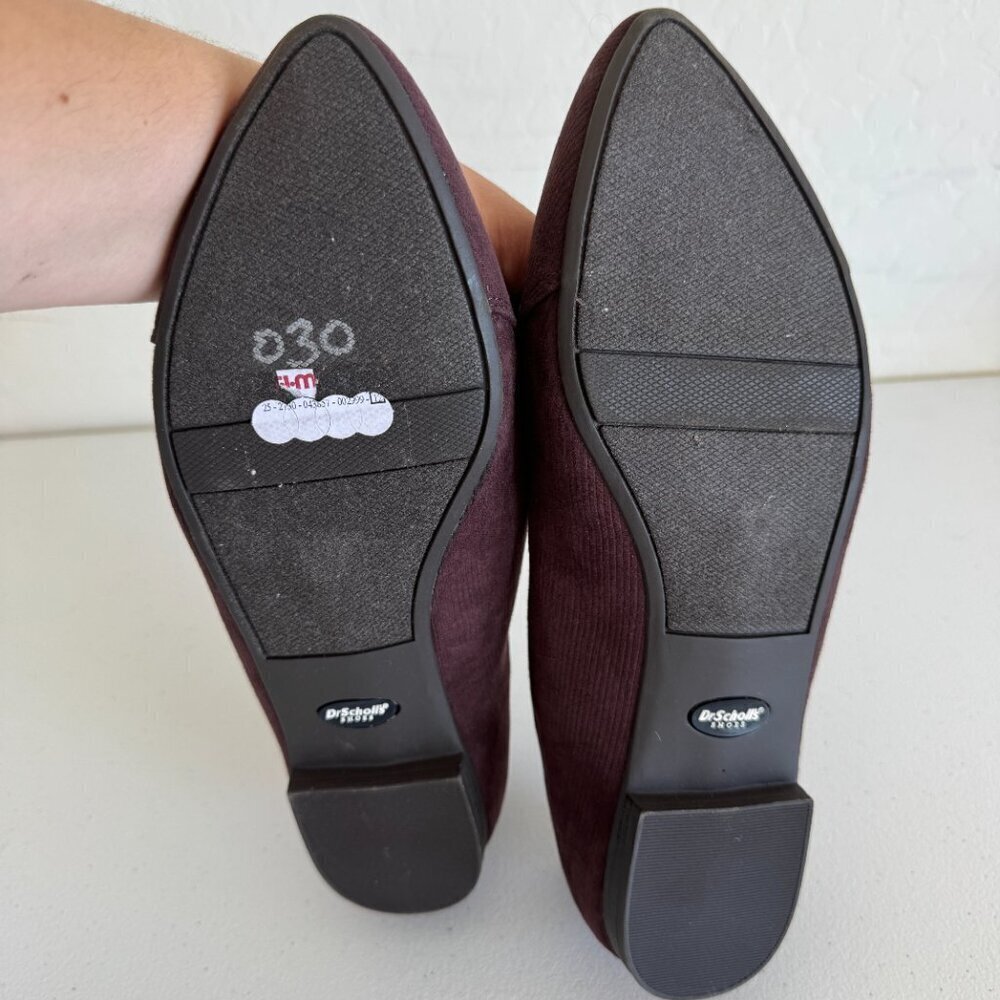 Dr. Scholl's Be Free Loafers | Burgundy Corduroy | Size 8.5 (NWOT) - Picture 4 of 5